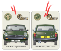 MGB GT Jubilee Edition 1975 Air Freshener